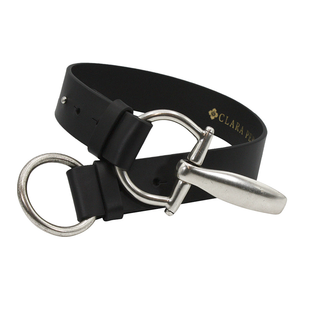 Clara Leather Belt in Silver Clara Leather Belt in Silver